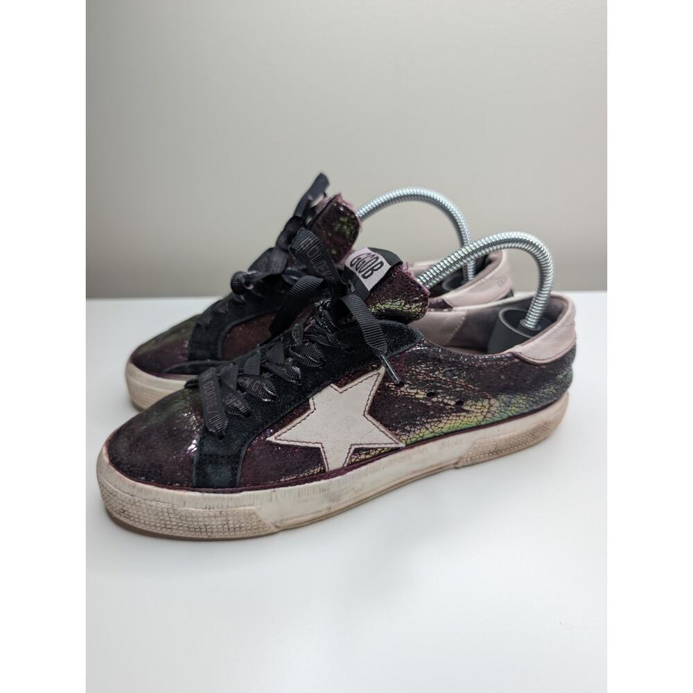 Golden Goose MAY with Original Laces, iridescent/ purple color